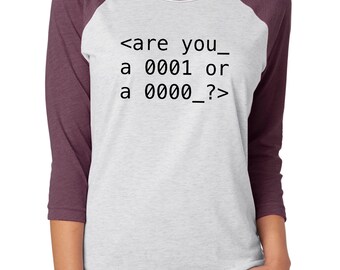 T-Shirt IMage Signor Robot Sei Un Uno O Uno Zero | 100% Cotone | Prodotta In Italia | Regalo Originale