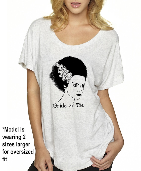 Bride of frankenstein women's t shirt Clearance