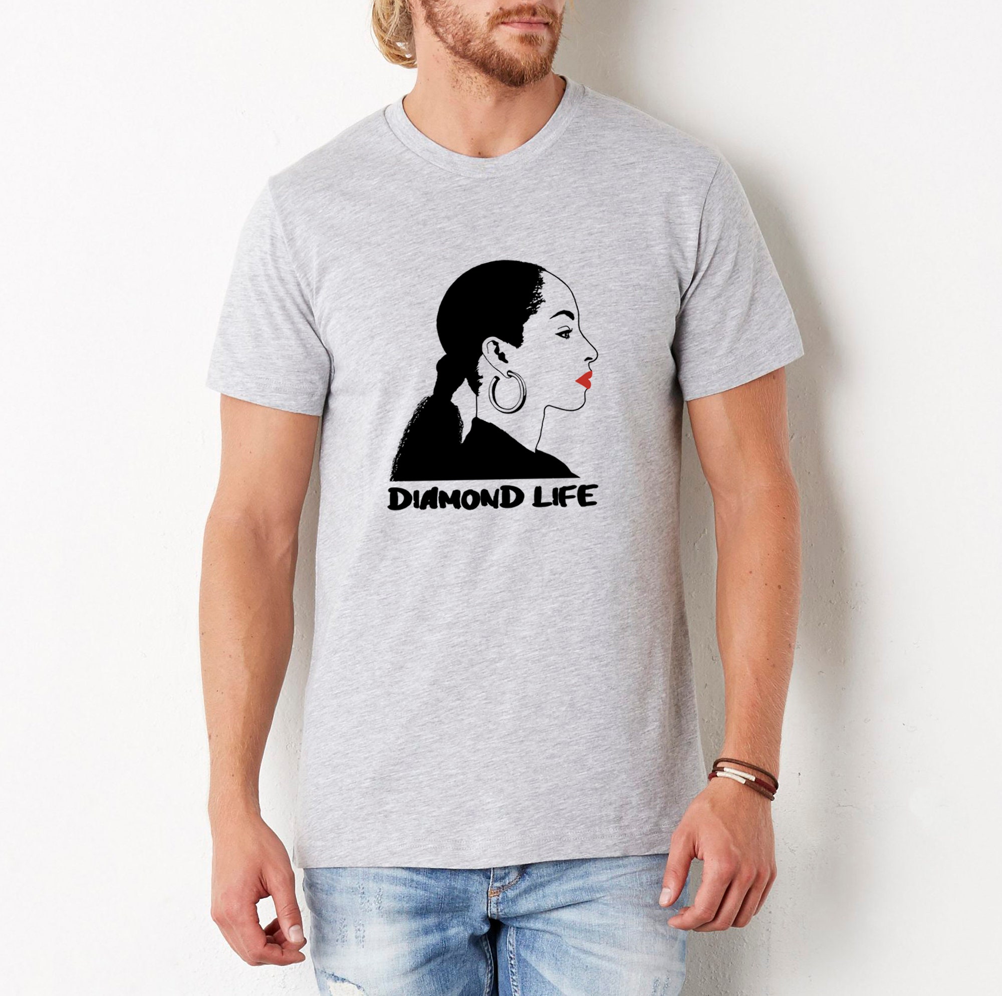 Sade Portrait Diamond Life T-shirt Unisex Tee 80s 90s R & B Singer