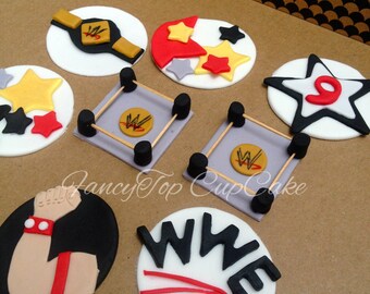 Wwe Cupcake Etsy