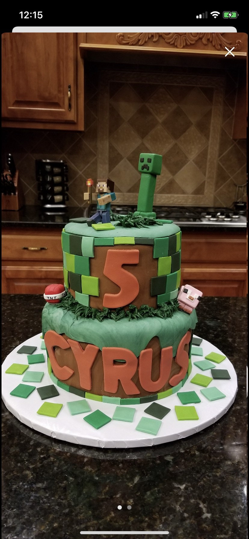 Epic Minecraft Cake Topper Set