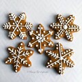 12 Homemade Decorated GingerBread Snowflake Cookies /Each Order is Always Made Fresh and made with quality ingredients. Great New Year Gift!