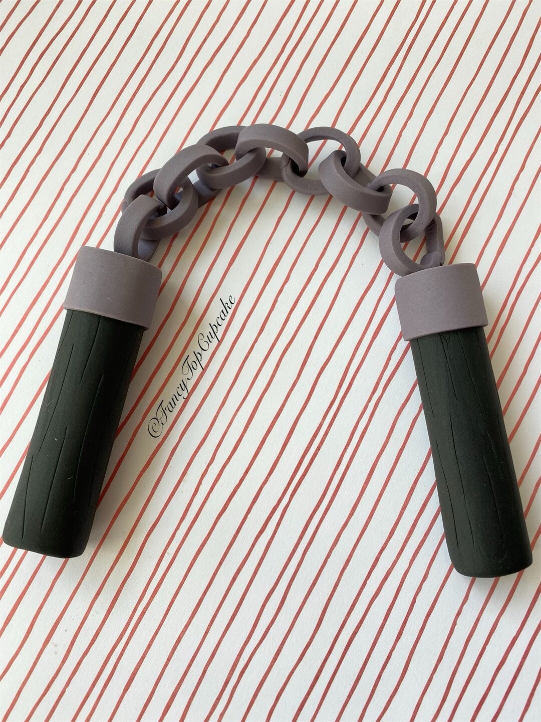 Nunchucks /2 Handles of the Nunchucks 3 With Chain Between