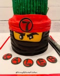 Ninja handcut “Letters Only” edible fondant cupcake toppers made by FancyTopCupcake. Price shown\per Letter