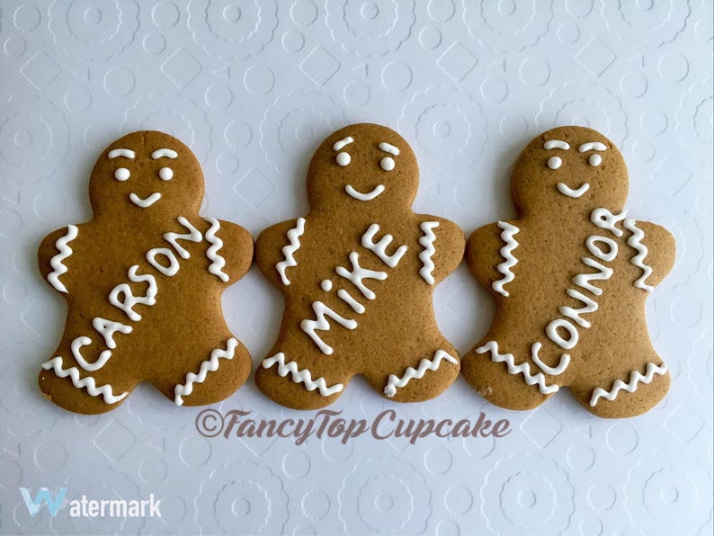 GingerBread Cookies Personalized/ Individually sold & bagged Etsy