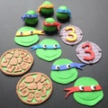 Ninjas (handmade edible fondant cupcake toppers made by FancyTopCupcake)