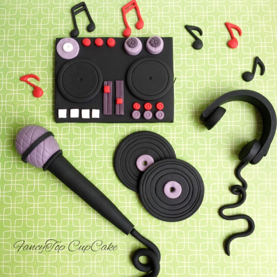 Disc Jockey Fondant Cake Toppers Made by Fancytopcupcake - Etsy India