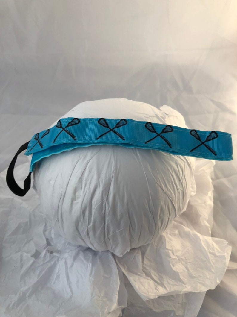 Lacrosse Headband Turquoise Blue Stretch Non Slip Athletic Etsy