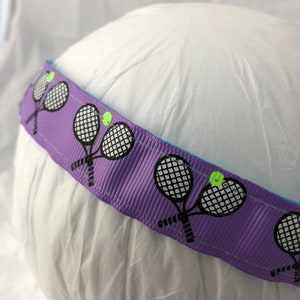 tennis Headband, stretch headband, non slip  headbands, elastic headband, tennis team gift, tennis hair accessory, headbands for women