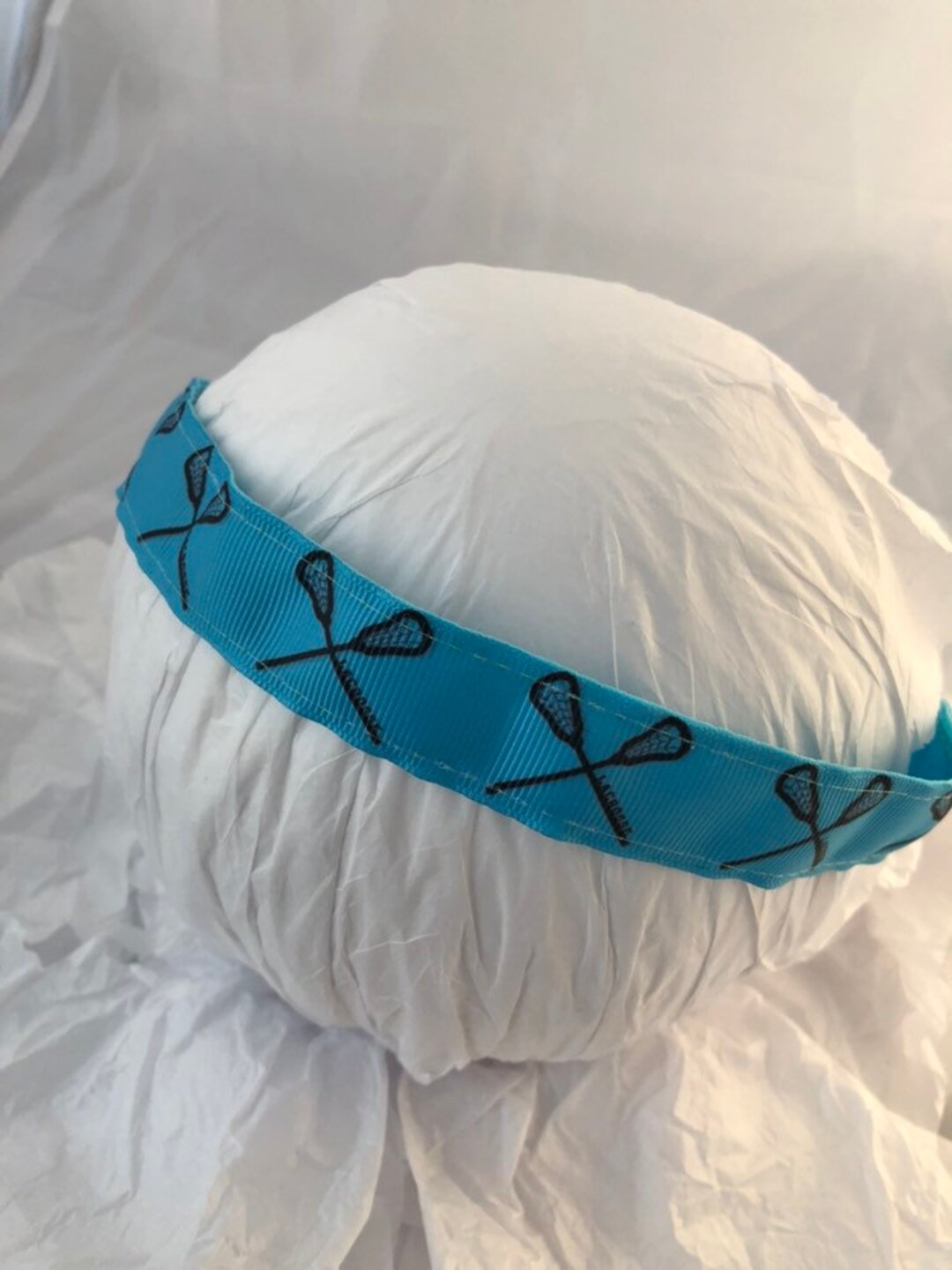 Lacrosse Headband Turquoise Blue Stretch Non Slip Athletic Etsy