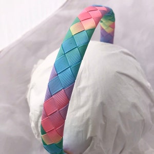 Ombre headband- pastel headband- rainbow headband- wide headband women- headbands for women- headbands for girls- wide headband
