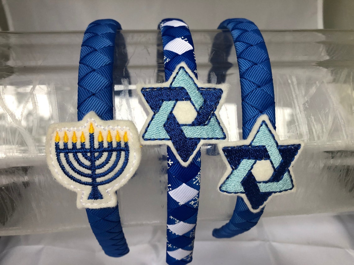 Hanukkah headband Mennorah headbands for girls headband for Etsy