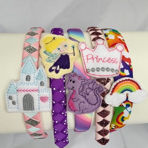 Fairy Headband- headband for girls- rainbow headband- dragon headband- brown skin princess- castle crown carriage- tooth fairy- turquoise
