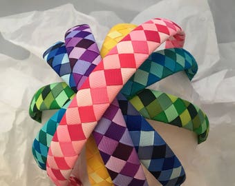 Wide headbands- headbands for girls- headbands for women- back to school headbands- school uniform headbands- rainbow headband pack