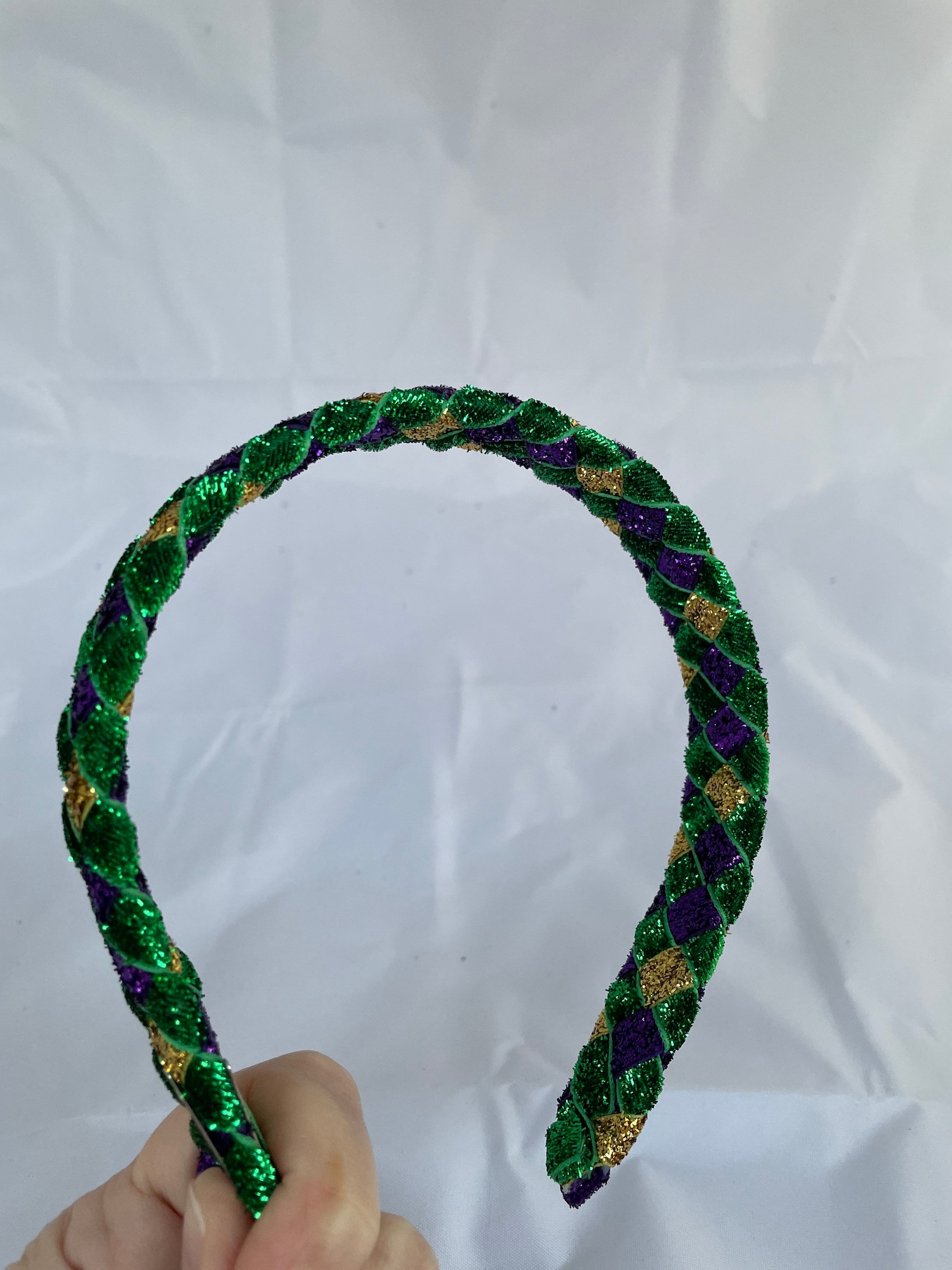 Mardi Gras Headband Headbands for Women Girls Purple Green Etsy