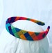 Rainbow headband- ombre headband- wide headband women- rainbow birthday party- headband for girls- rainbow hair accessory- pastel headband 