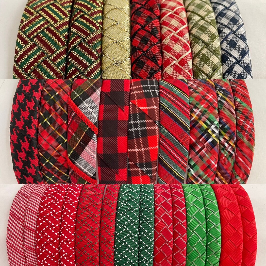 Plaid Headband Christmas Headband Headbands for Girls Headband for