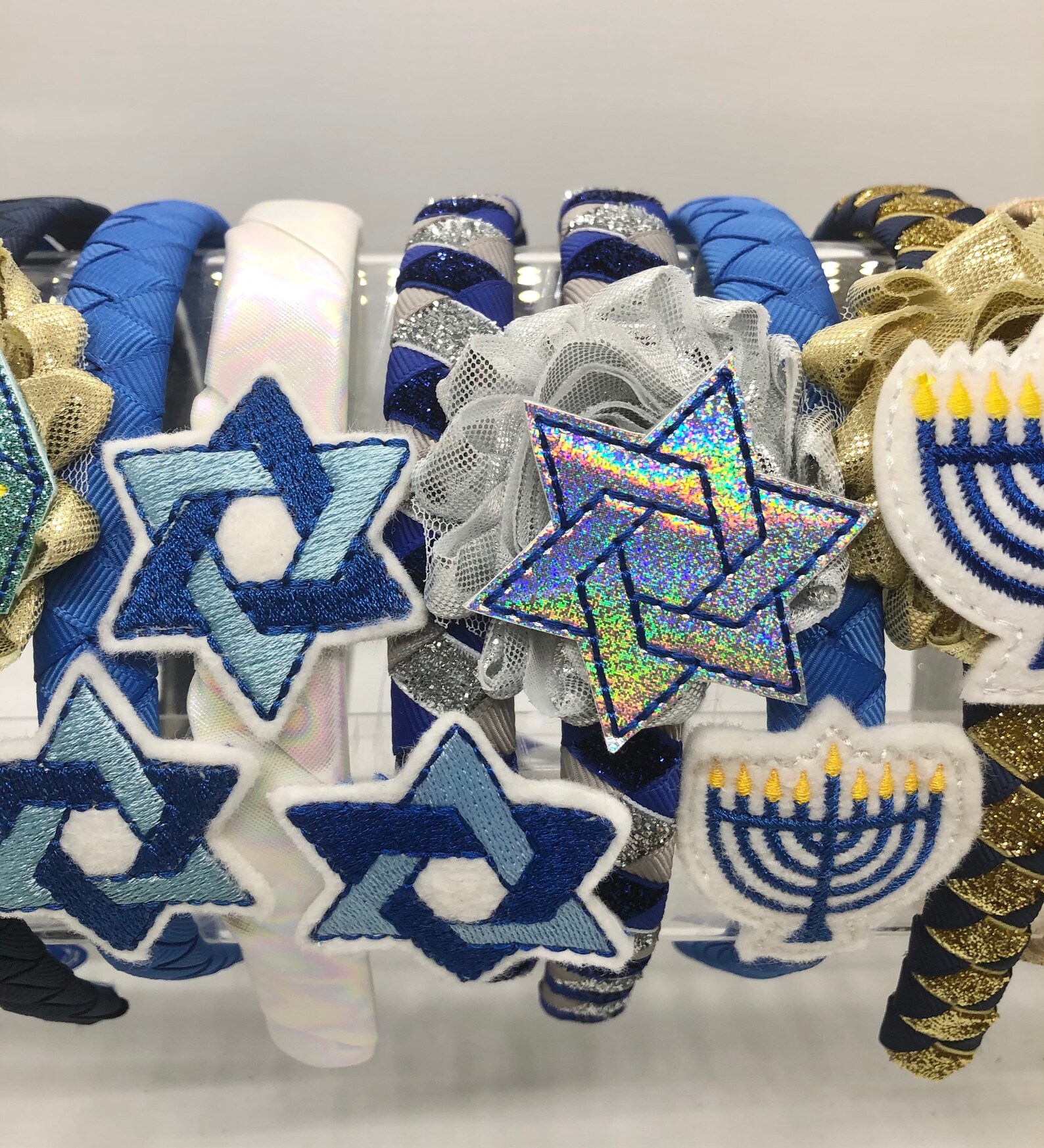 Hanukkah headband Mennorah headbands for girls headband for Etsy