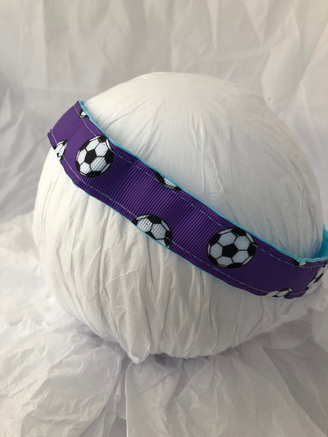Soccer Headband Purple Non Slip Athletic Sport Elastic Team Etsy