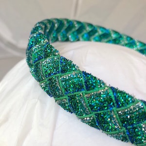 ombre Headband- wide headband- headband for women- headbands for girls- narrow headband- glitter sparkle turquoise green purple pink black