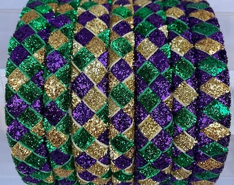 Mardi Gras Headband- headbands for women girls purple green gold Hair Accessory