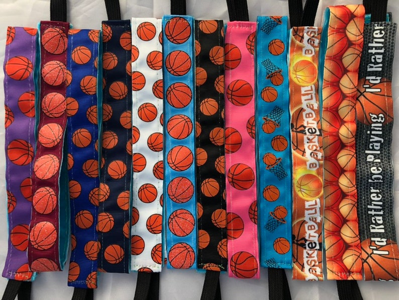 Basketball Headband Blue Athletic Sport Stretch Non Slip Etsy