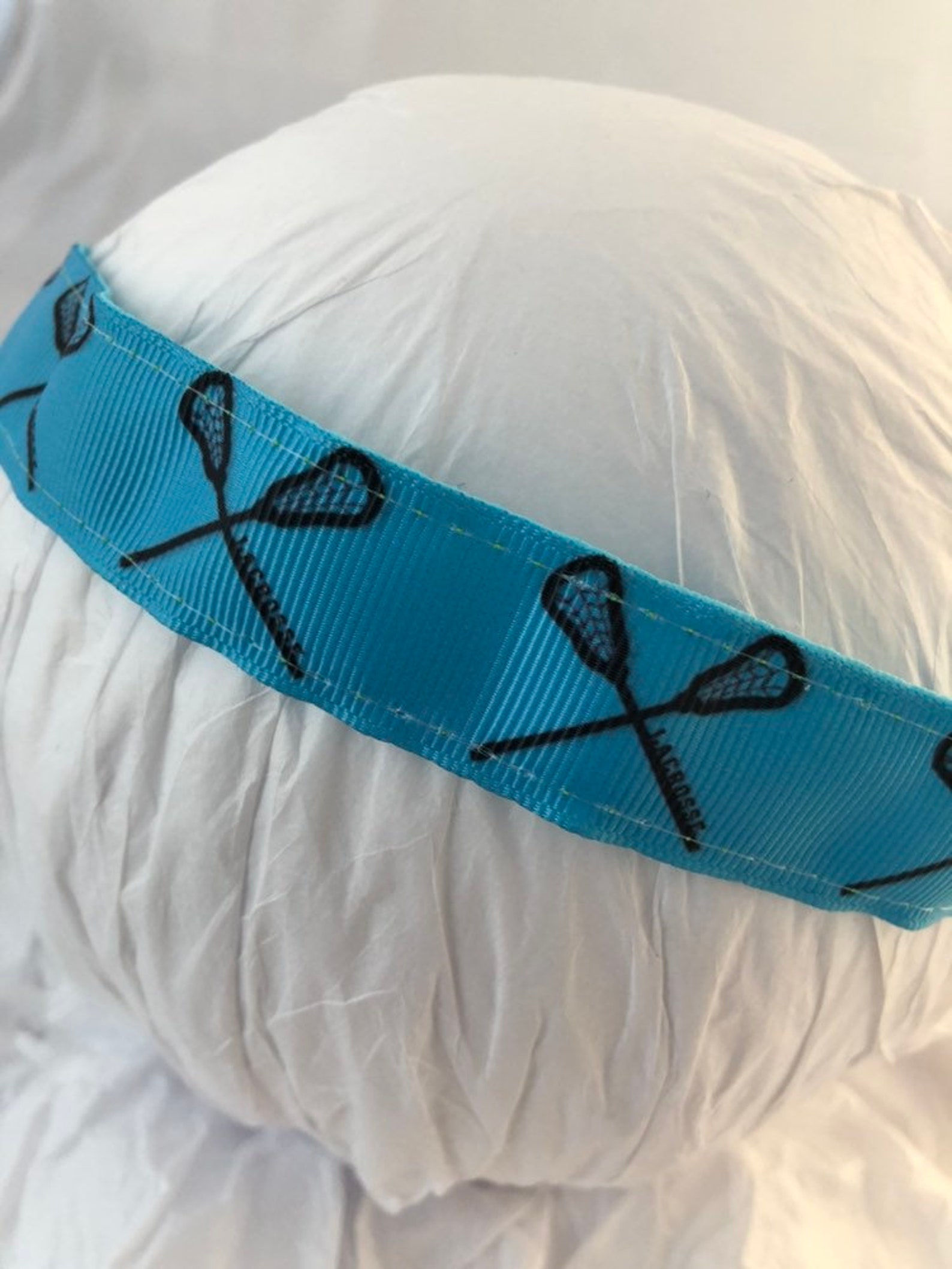 Lacrosse Headband Turquoise Blue Stretch Non Slip Athletic Etsy