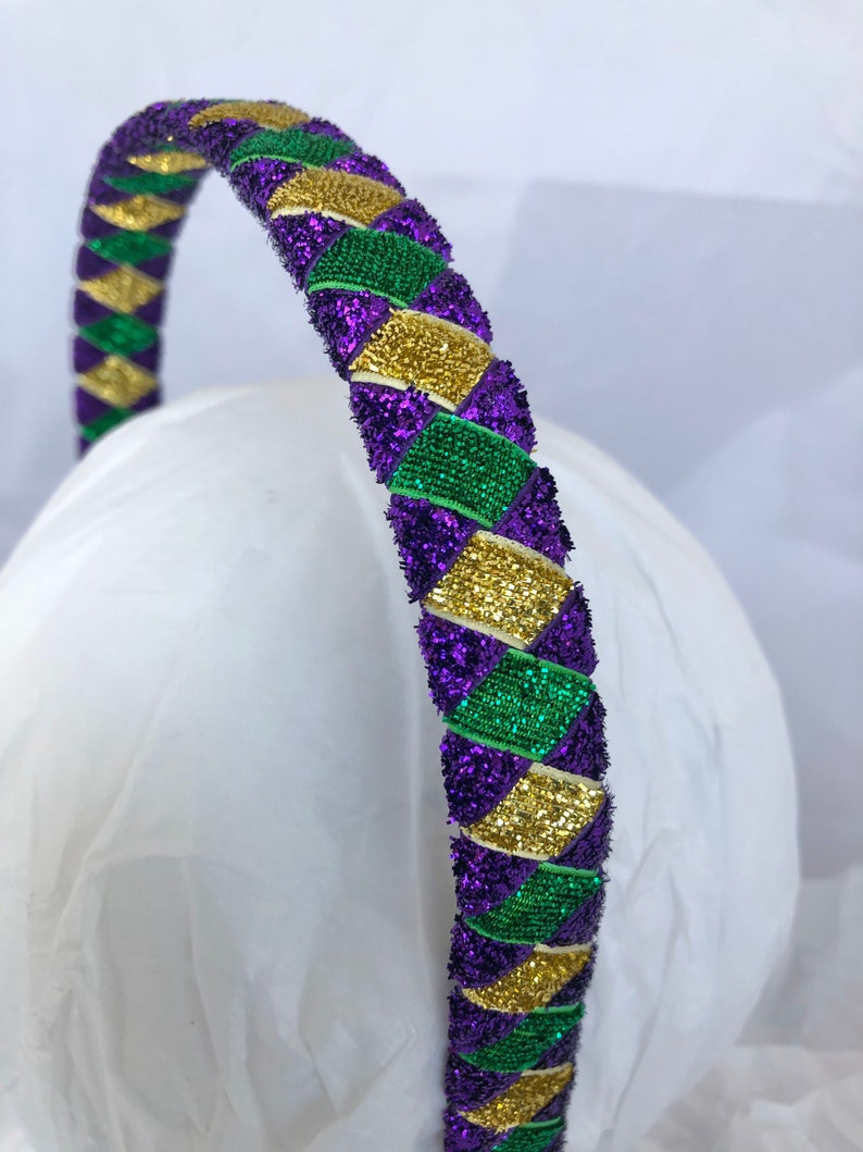 etsy mardi gras headband