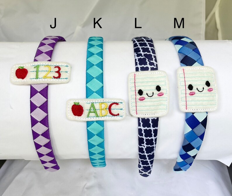 Back to school headband, headbands for girls, first day of school, best friends gift, teachers, women, pencil, bus, BFF bild 5