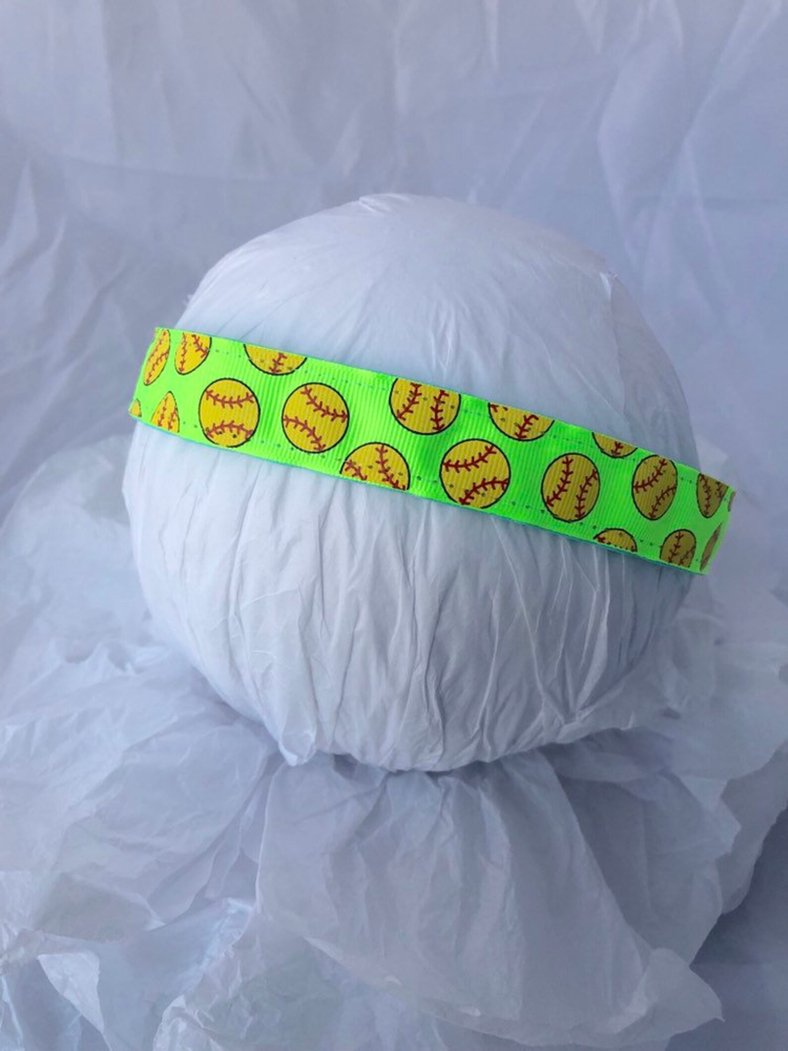 Softball Headband Stretch Neon Green Non Slip Athletic Sport Etsy