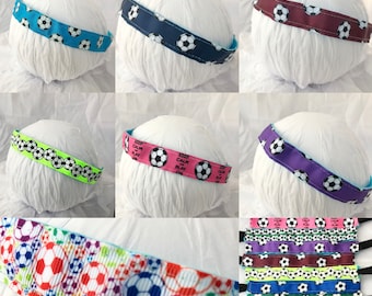 Soccer headband- headbands for girls- headband for women- non slip Athletic sport elastic team soccer boys- goalie