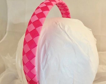 Pink Headband- wide headband- narrow headband- Headbands for girls- headband for women- Valentines headband- Easter Spring Valentine