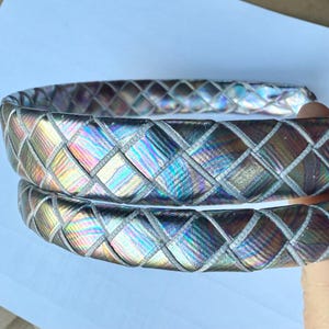 Metallic headband- wide headband- headband for women- headbands for girls- holographic headband- steampunk headband- narrow headband