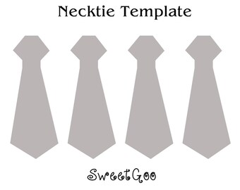 necktie template etsy