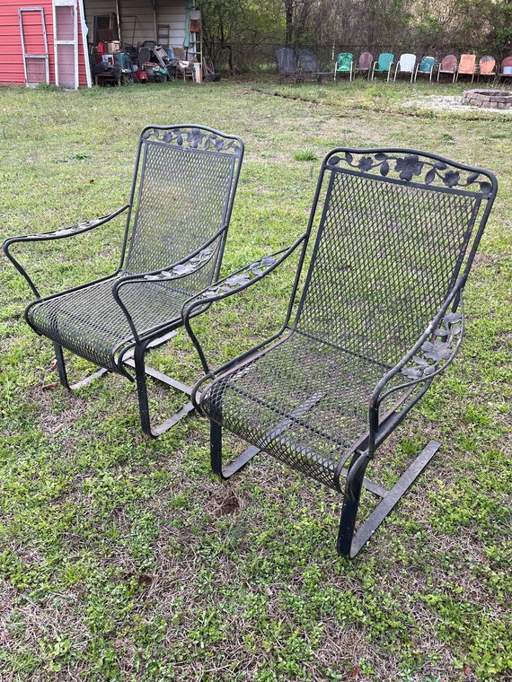 Wrought iron bounce chair hotsell