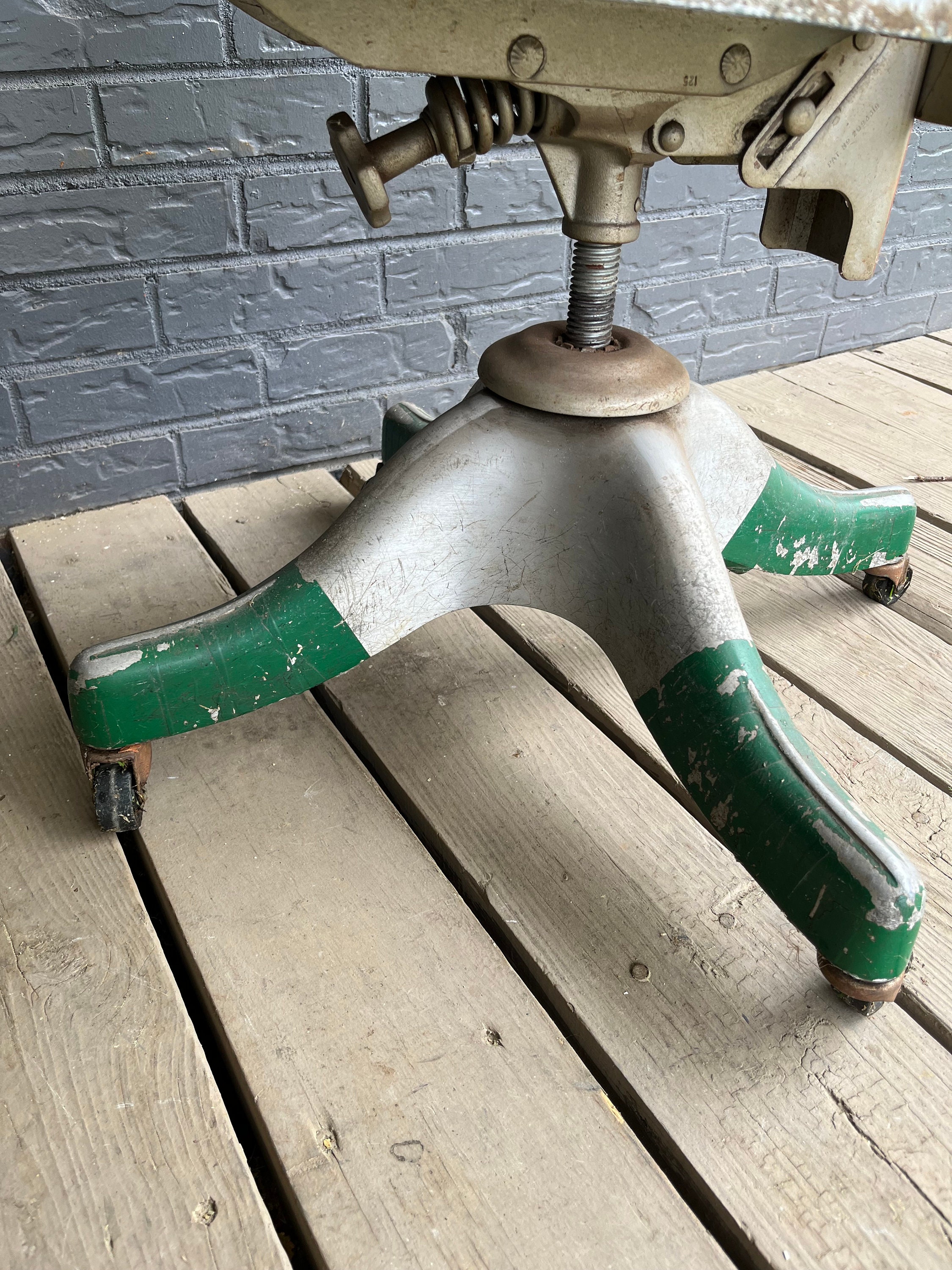 Vintage Shaw Walker Industrial Swivel Chair Adjustable - Etsy