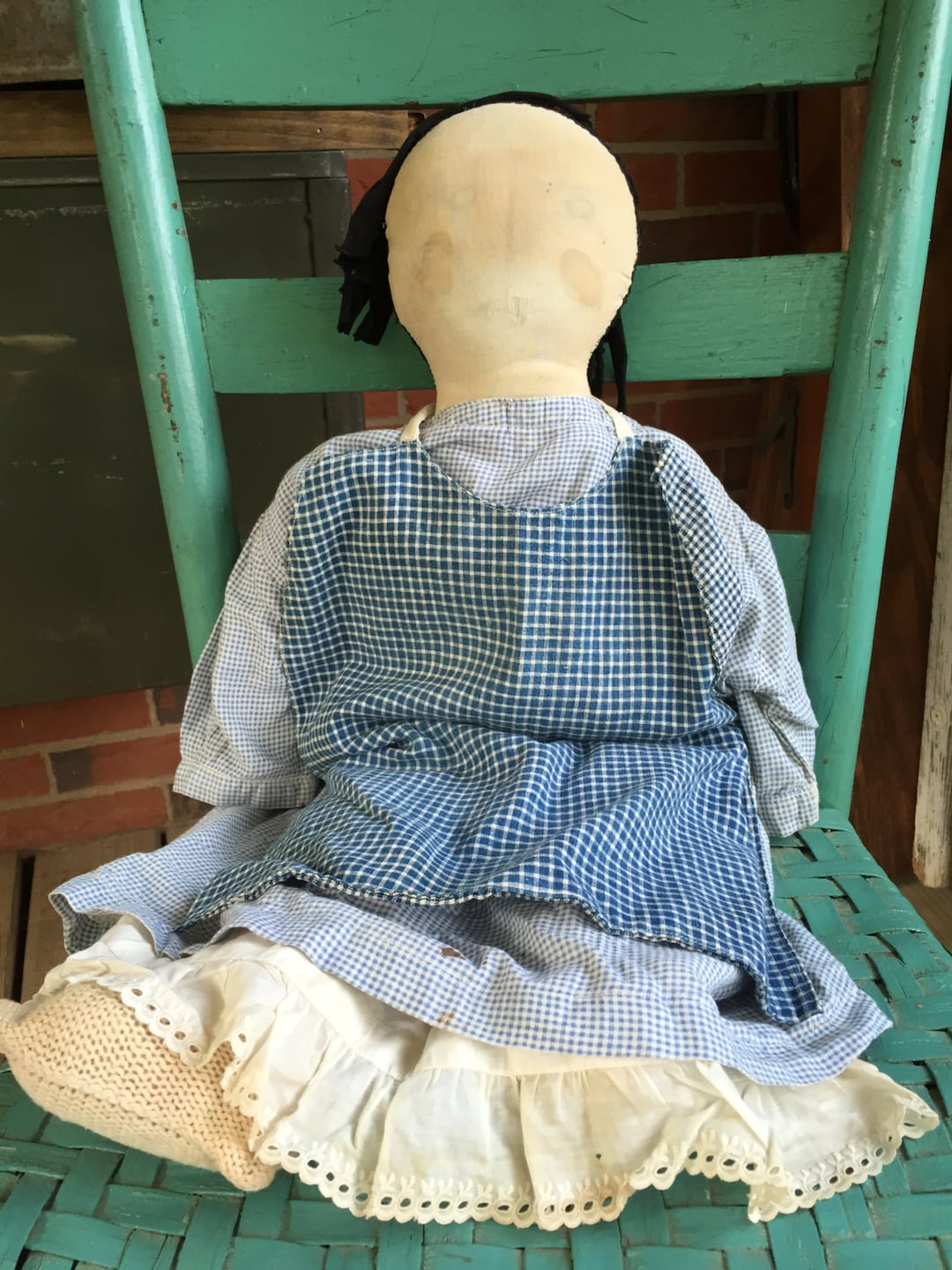 Early Antique Rag Doll - 24 3/8