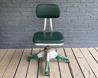 Vintage Shaw Walker Industrial Swivel Chair Adjustable - Etsy