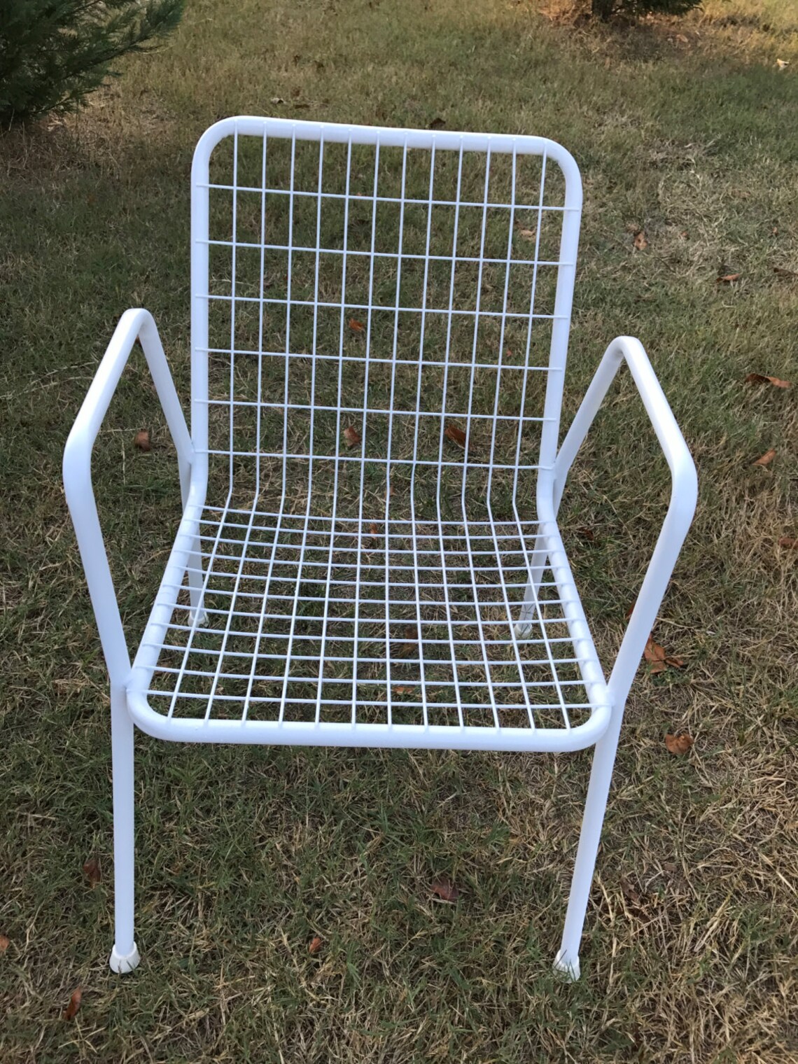 Vintage Set of Two 2 White Emu Garden Rio Stacking Metal Patio Etsy