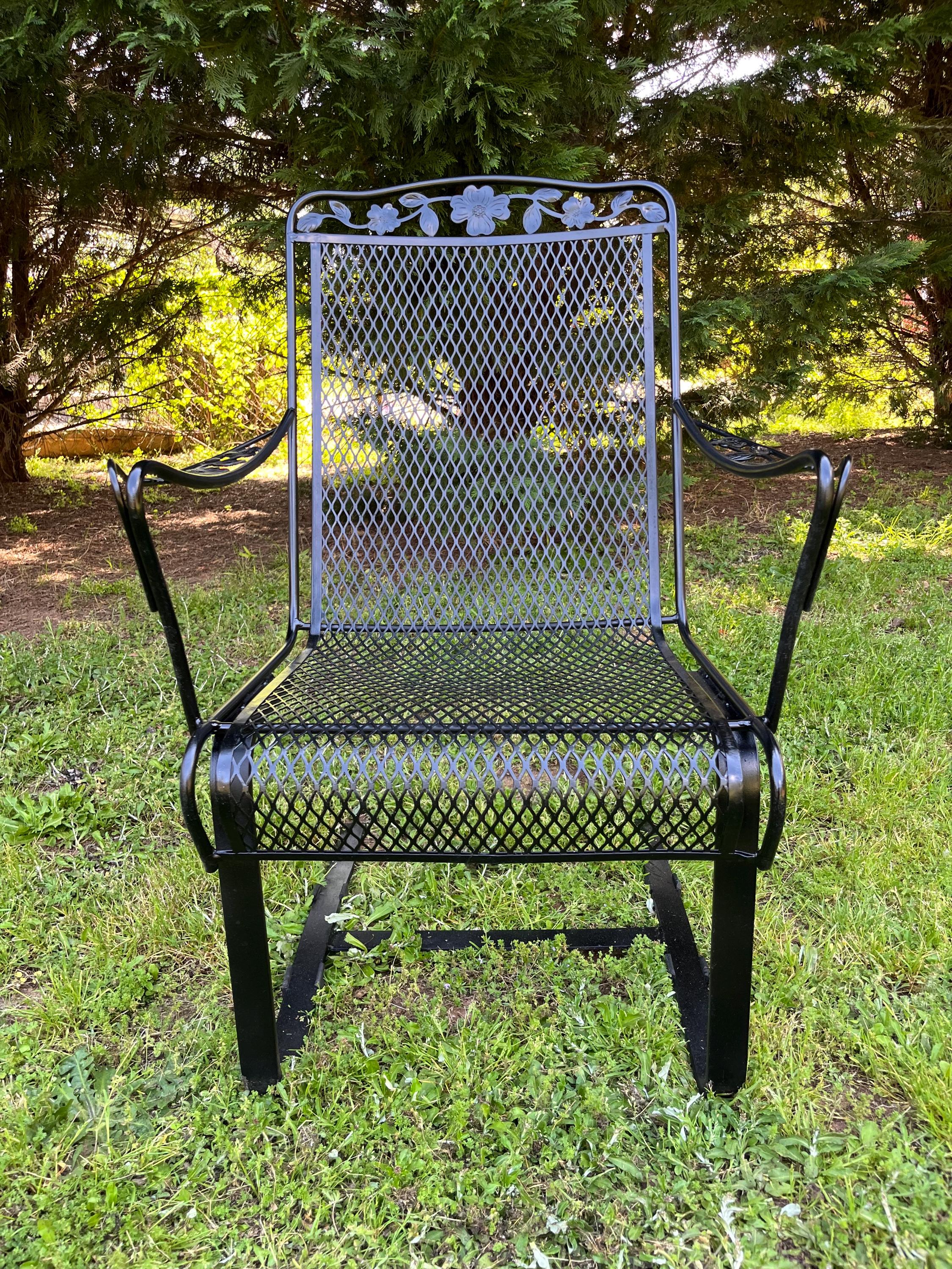 wrought iron bouncy chairs