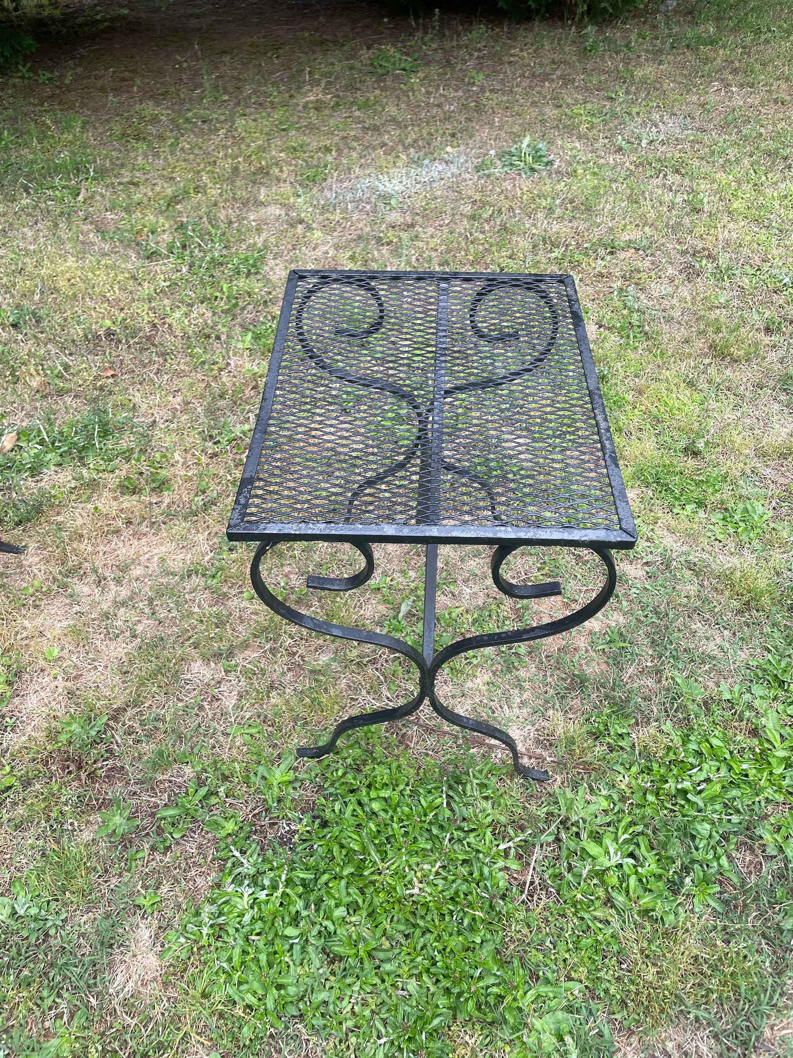 Vintage Set of 2 Salterini Wrought Iron Patio Side Tables Mid Etsy