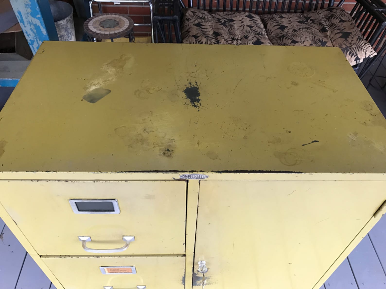 Vintage Cole Steel Metal File Combination Safe Etsy