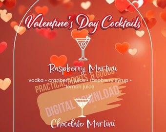 Cocktailmenu Valentijnsdag