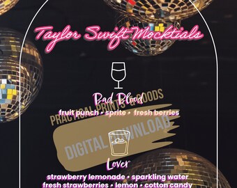 Taylor Swift-mocktailmenu