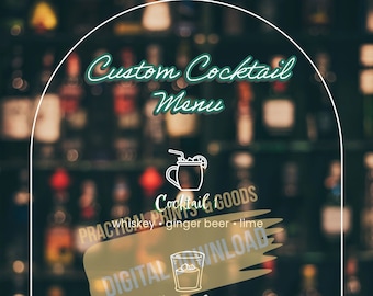 Aangepast cocktailmenu