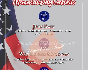 Cocktailmenu Memorial Day