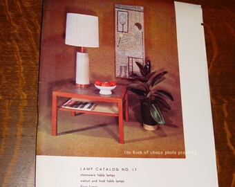 MCM Marshall Studios, Inc. 1960s Lamp Catalog No. 17 Teak, Stoneware