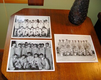 South Vietnam Air Force, 3 Orig Photographs 1950s-70s Military Officers & Rosters
