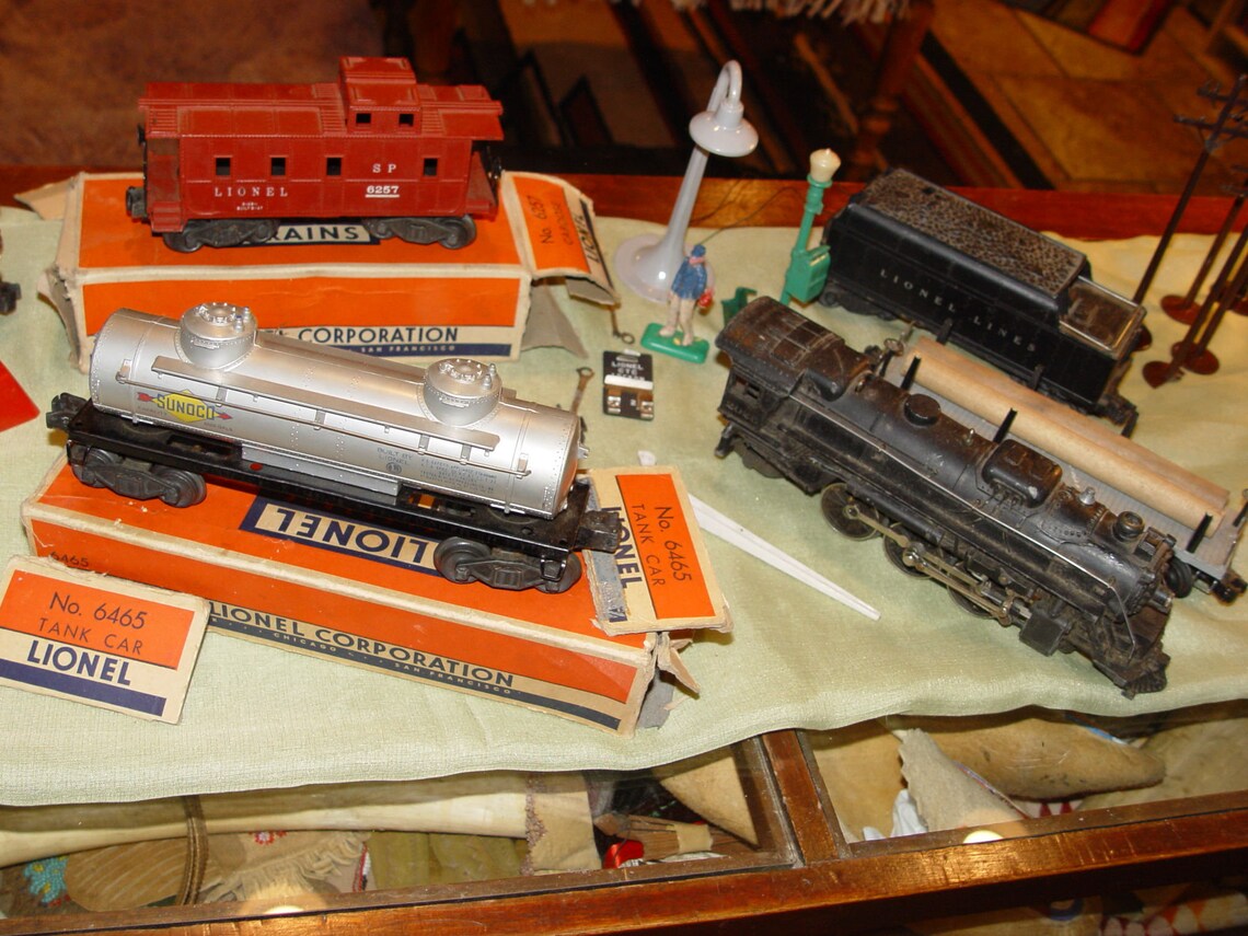 1948 Lionel O Scale Train Set Several Cars in Boxes Bridge Etsy