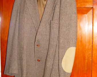 Classic Vintage Pendleton Wool Tweed Blazer Jacket Men's Size 46